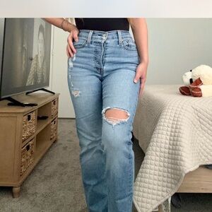 Levi's Light Blue Wedgie Straight Jeans